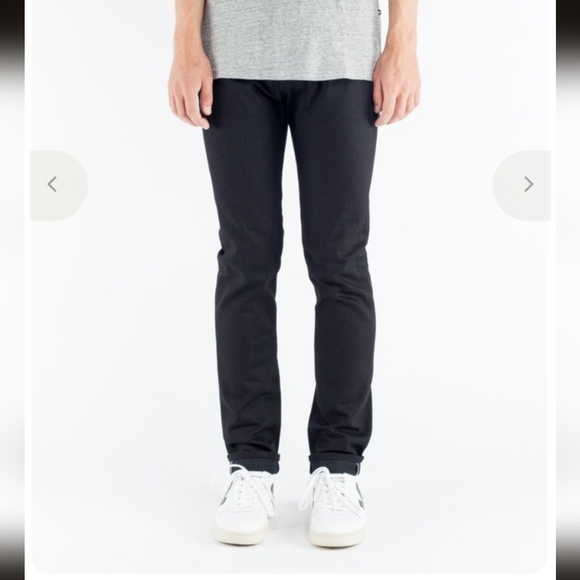 C.O.F. Studio Black Italian Denim Jeans M3 Reg Tapered 29 - Picture 1 of 9